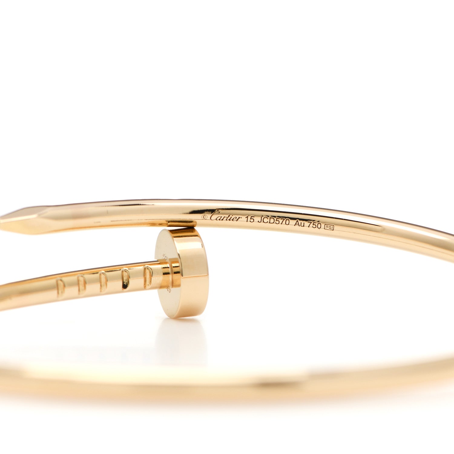 Cartier 18K Yellow Gold Small Juste Un Clou Bracelet 15 3 of 5