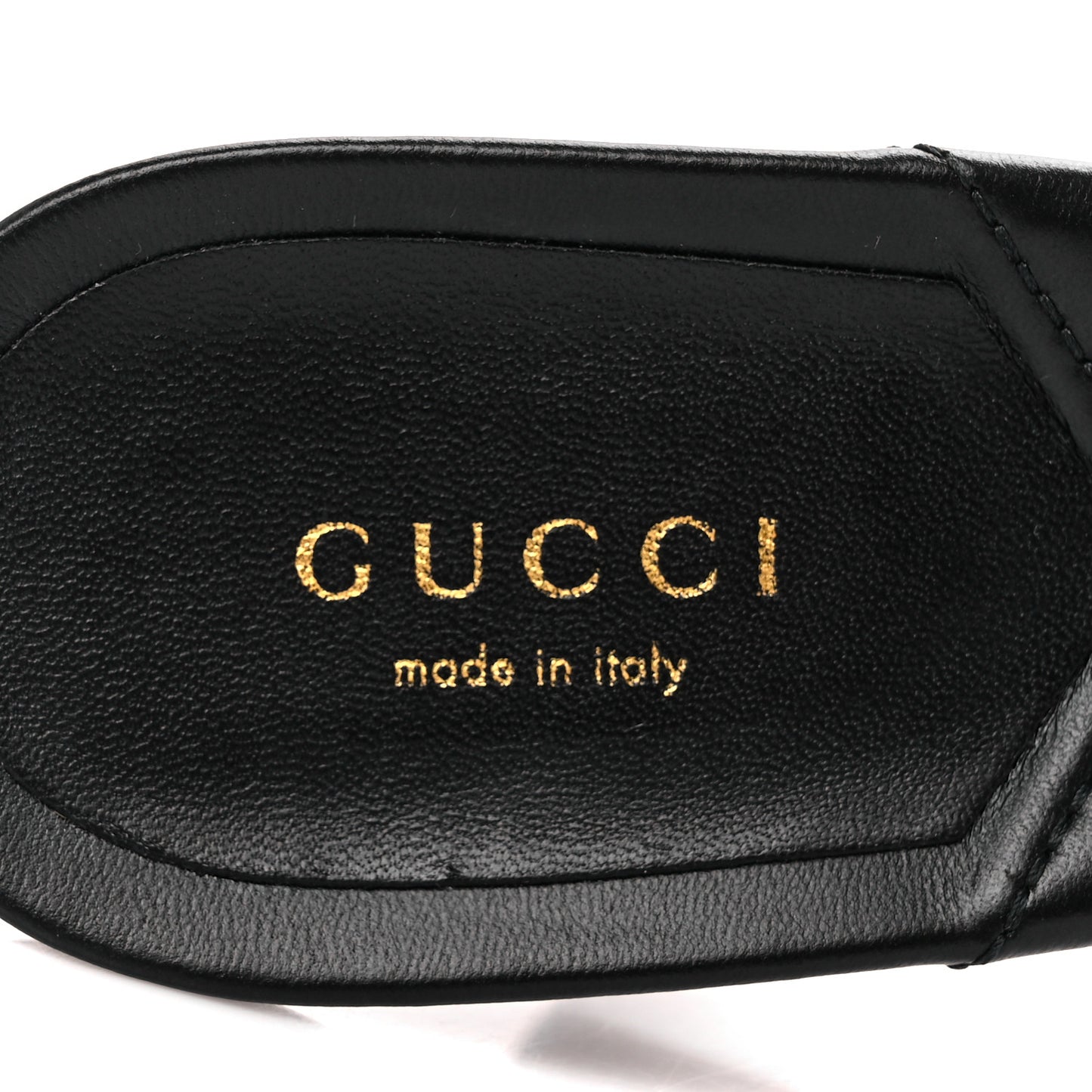 Nappa Matelasse Monochrome GG Marmont 75mm Slide Sandals 38.5 Black