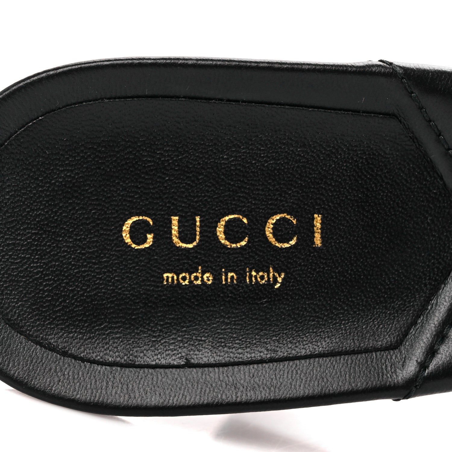Gucci Nappa Matelasse Monochrome GG Marmont 75mm Slide Sandals 38.5 Black 7 of 9