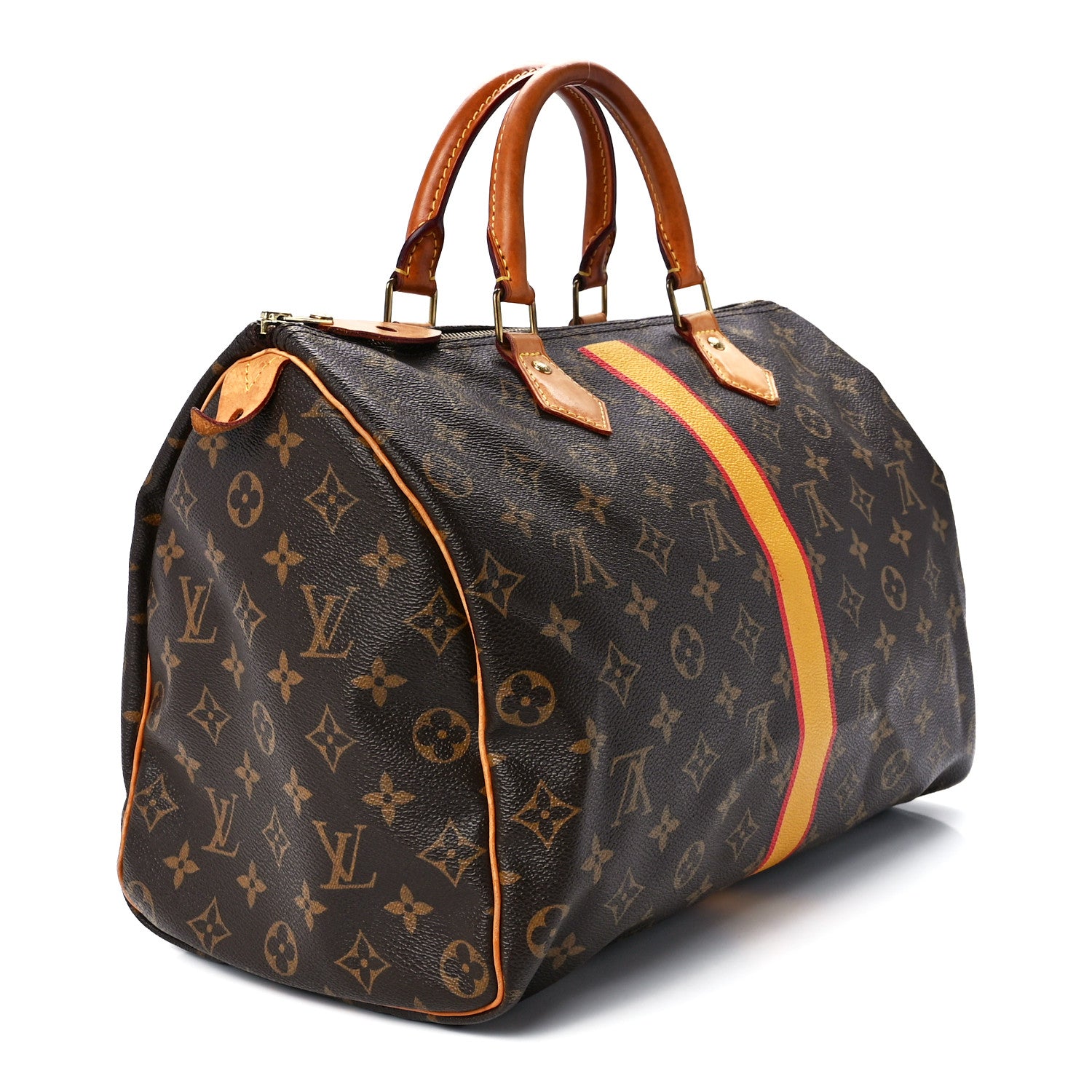Louis Vuitton Monogram My LV Heritage Speedy 35 Jaune Rouge 3 of 12
