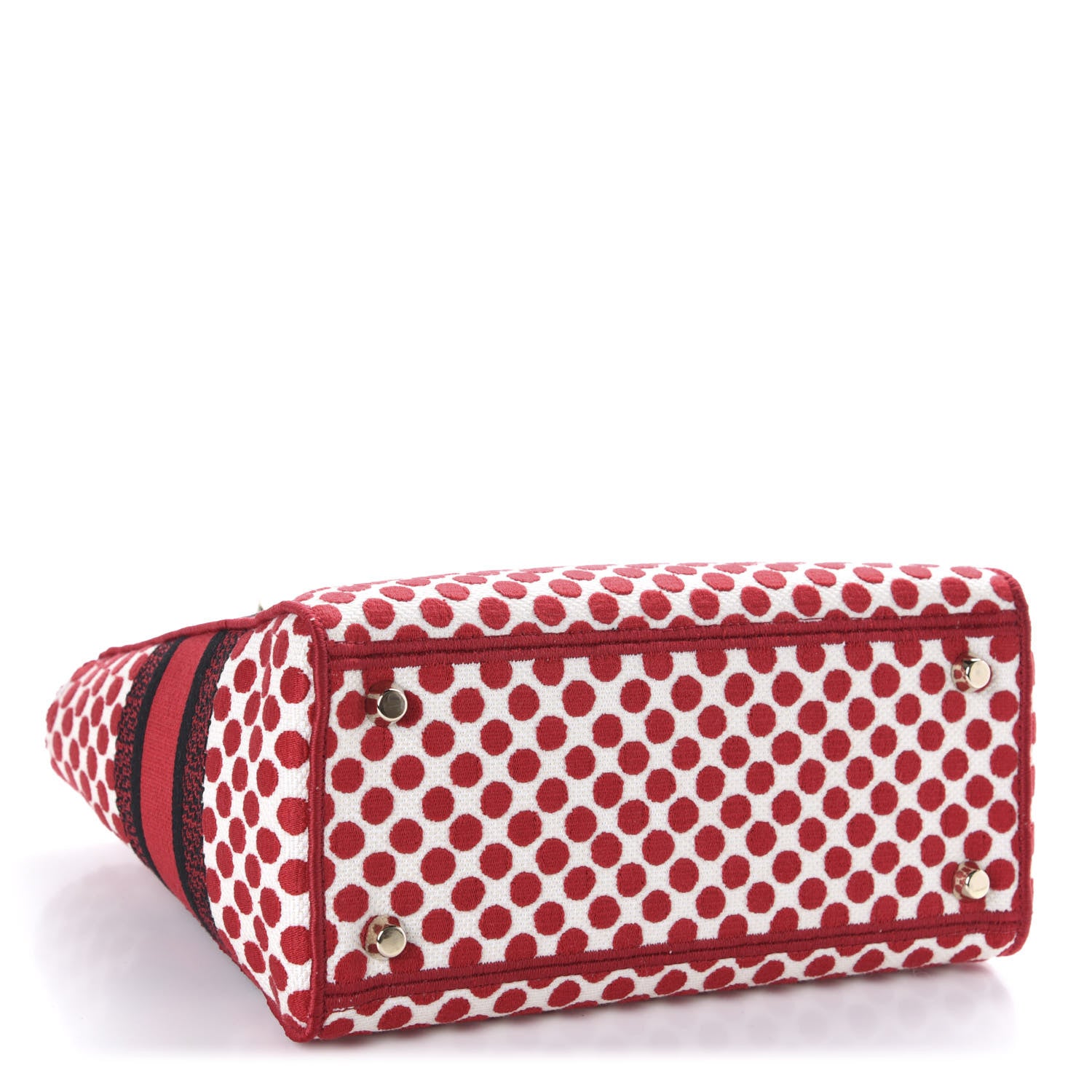 Christian Dior Canvas Medium DiorAmour Dots Lady D-Lite Red 4 of 10