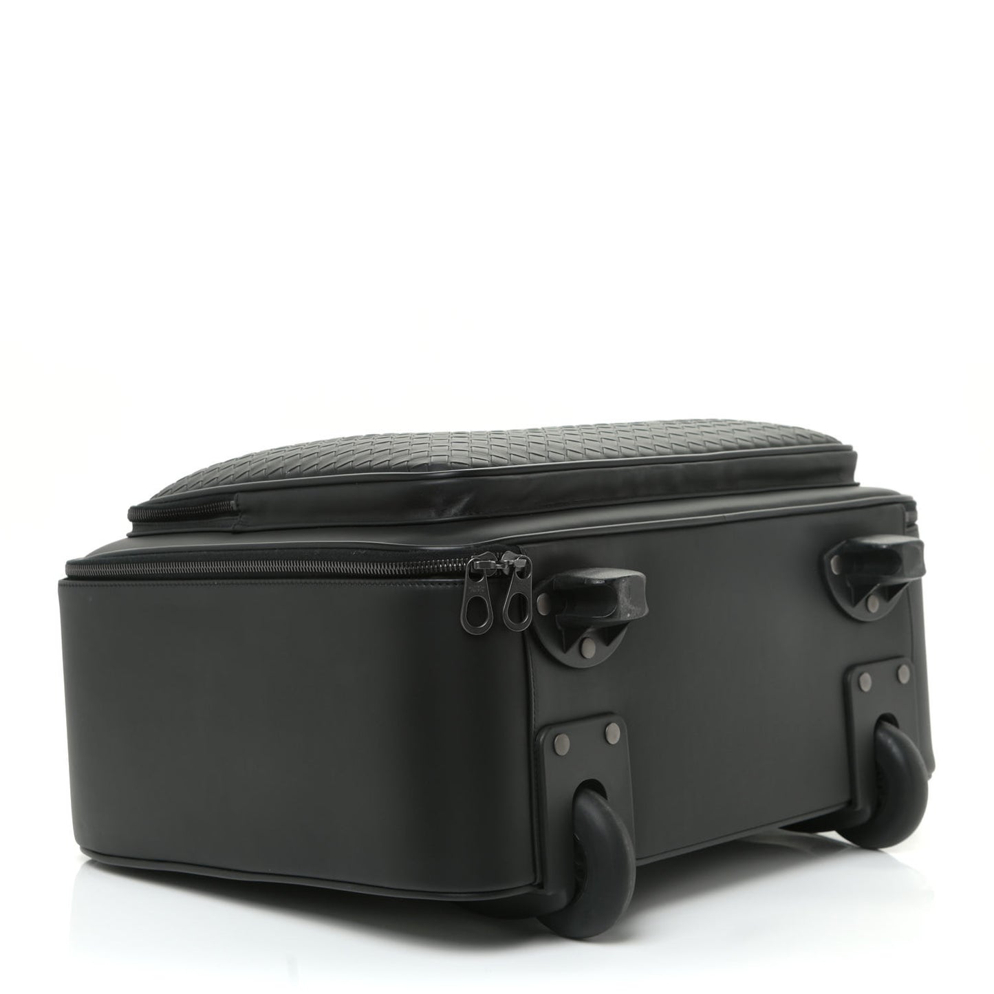Nappa Intrecciato Carry On Luggage Black