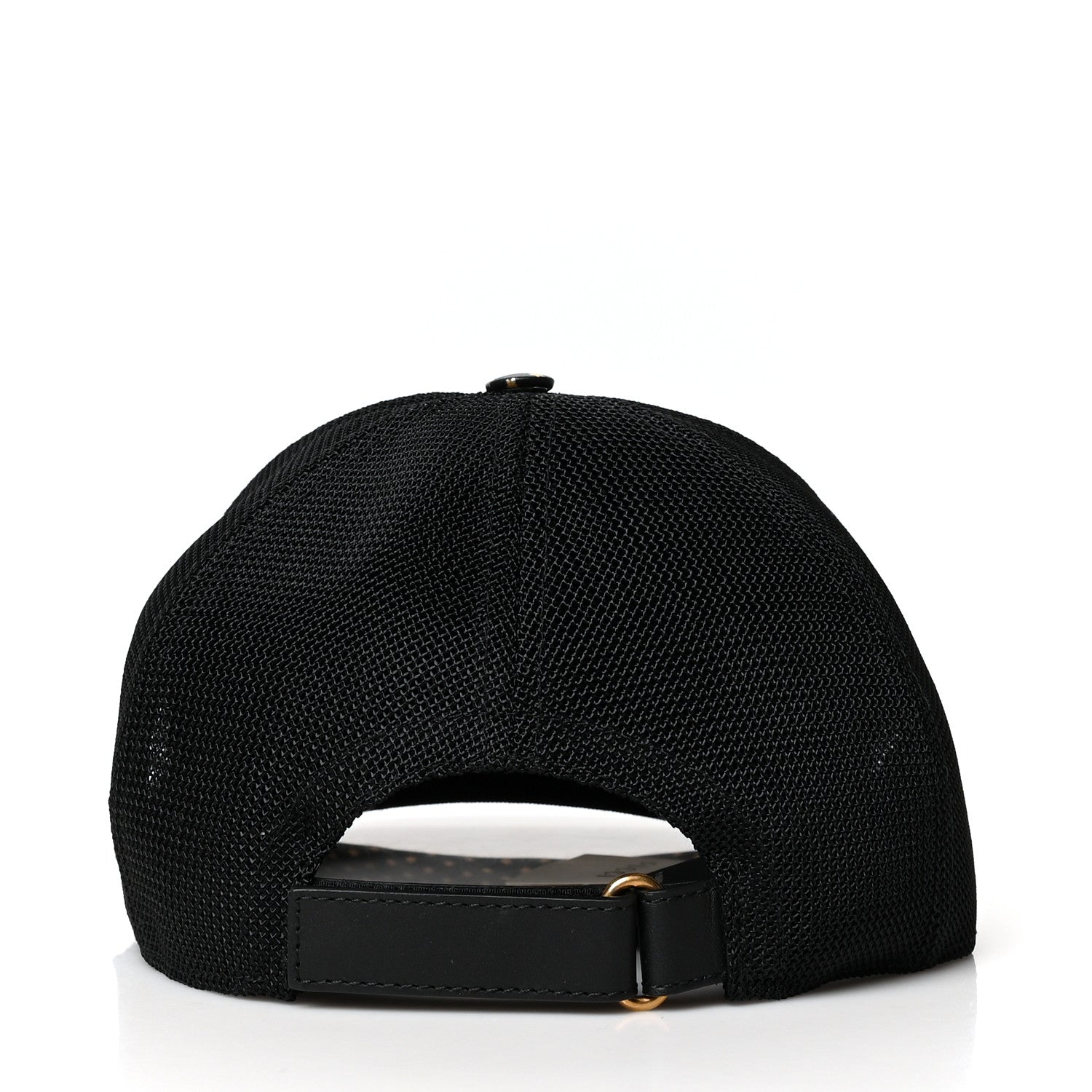 Gucci X SEGA Calfskin GUCCY Stars Baseball Hat L Black Gold 6 of 9