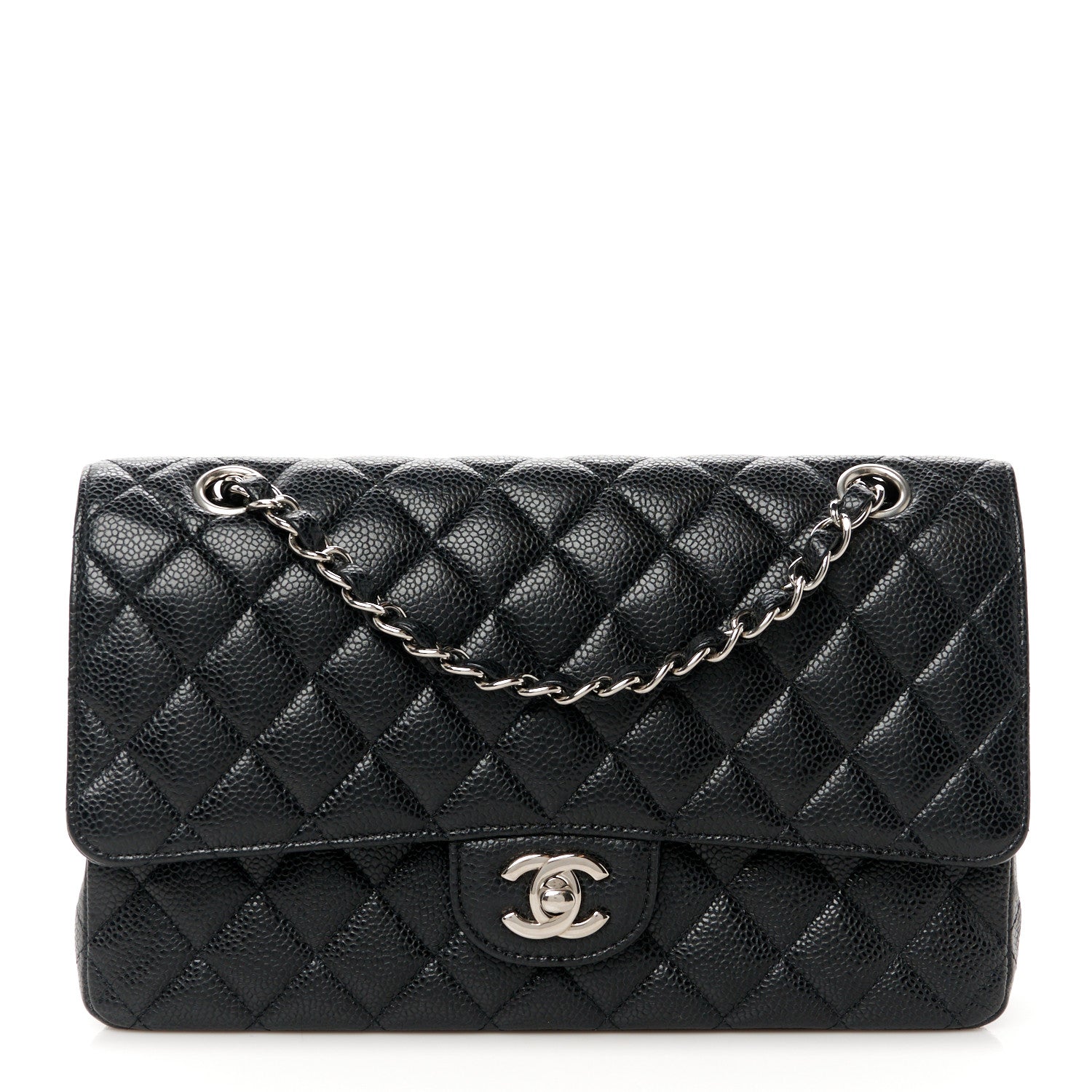 Chanel Caviar Quilted Medium Double Flap Black 1 of 11