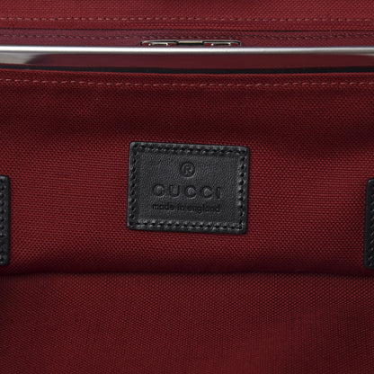 Gucci Calfskin Web Globe-Trotter Carry-On Black 5 of 15