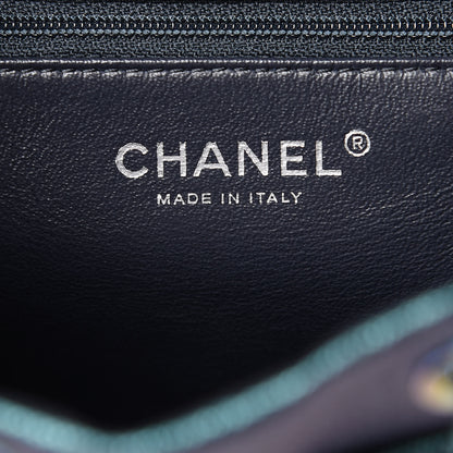 Chanel Iridescent Caviar Quilted Filigree Backpack Dark Turquoise 6 of 10