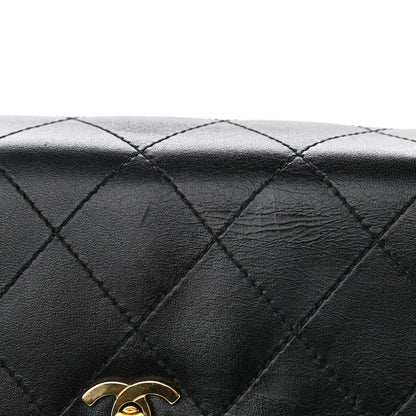 Chanel Lambskin Quilted Medium Kelly Flap Bag Black 13 of 14
