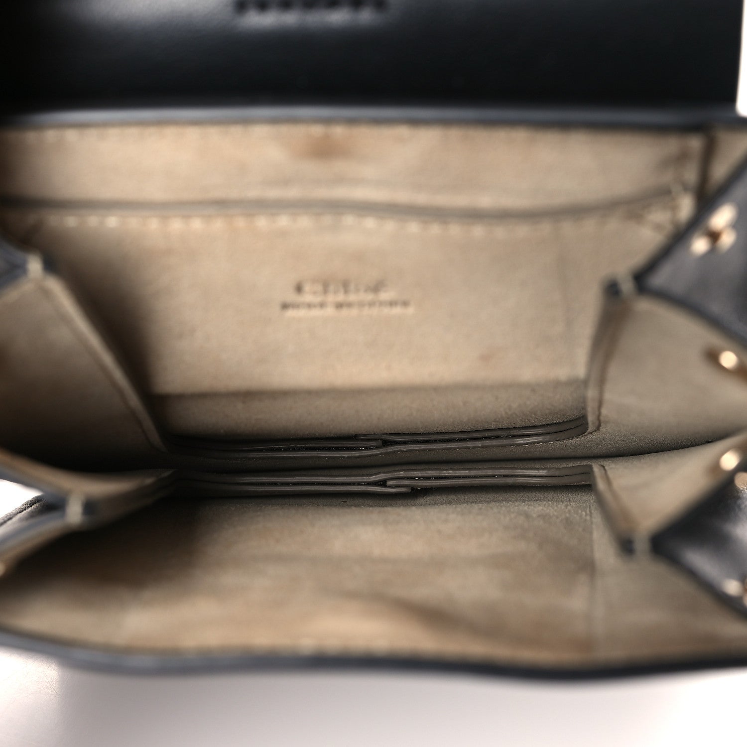 Chloe Suede Calfskin Mini Faye Bracelet Bag Black 5 of 9