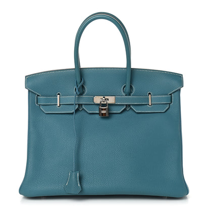 Hermes Togo Birkin 35 Blue Jean 1 of 9