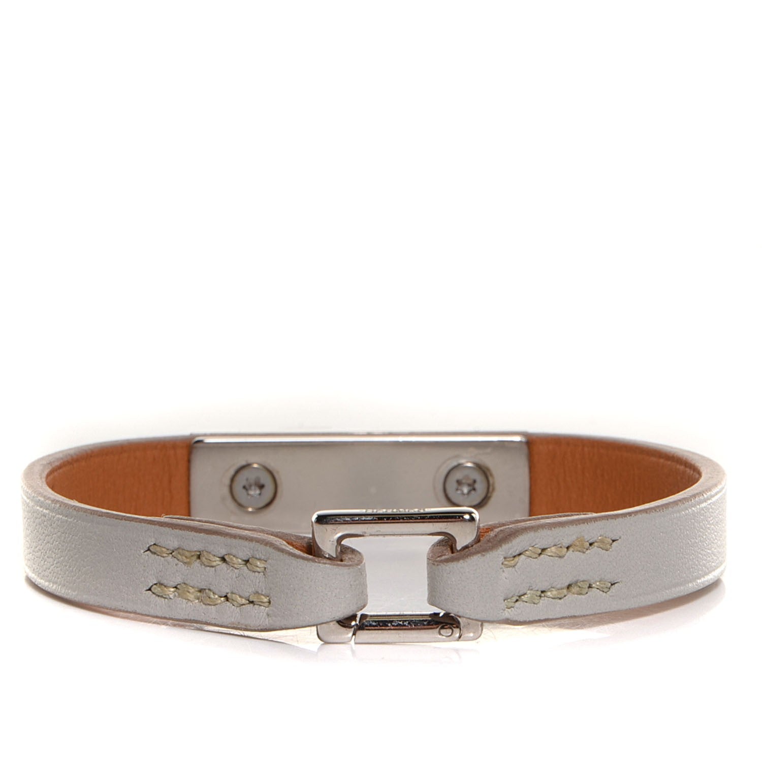 Hermes Tadelakt Micro Kelly Bracelet Gris Perle XS 3 of 10