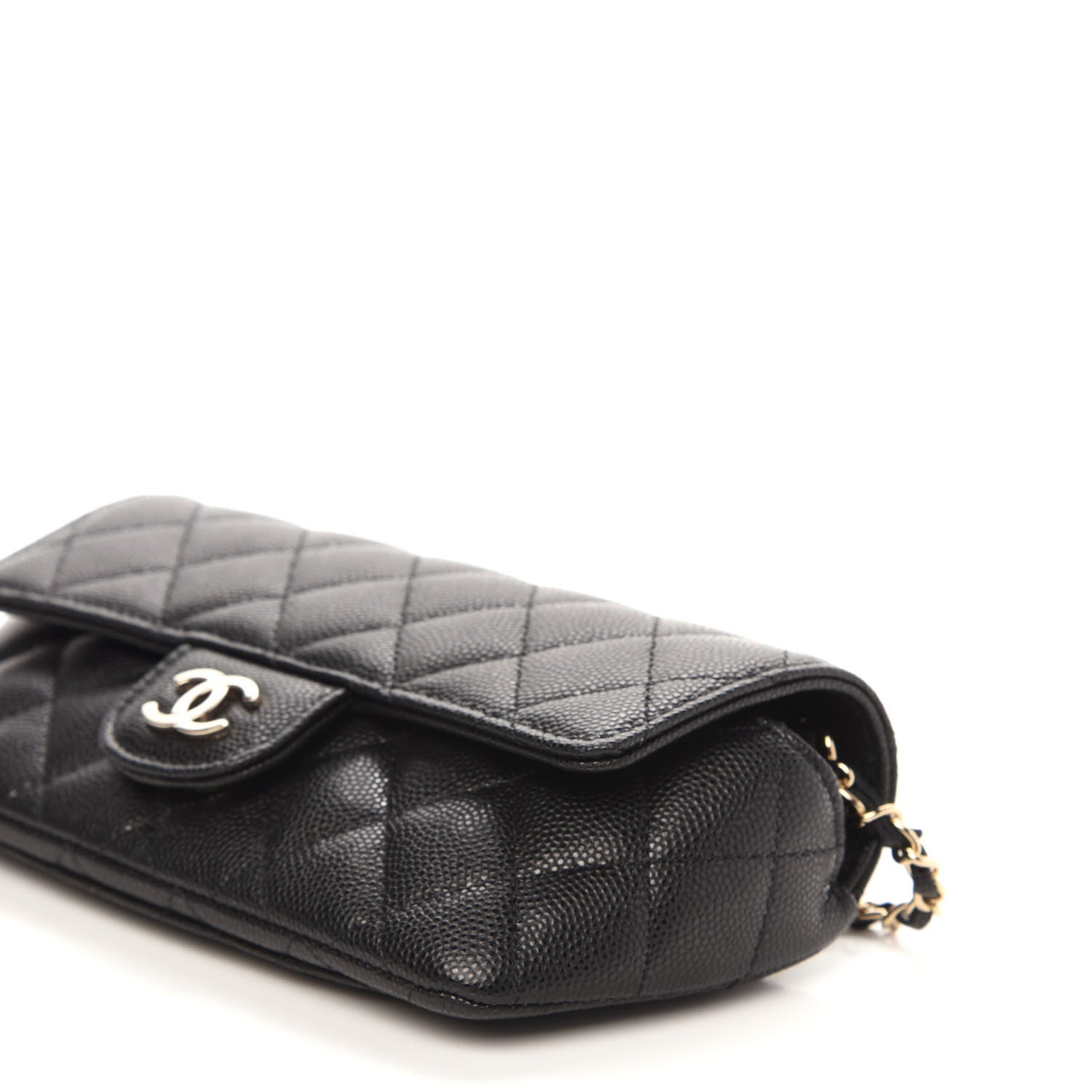 Chanel Caviar Quilted Glasses Case With Chain Black 10 of 12