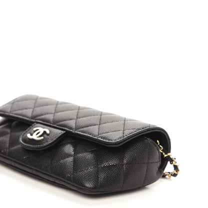 Chanel Caviar Quilted Glasses Case With Chain Black 10 of 12
