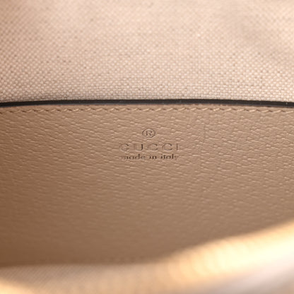 Gucci GG Supreme Monogram Textured Dollar Calfskin Web Ophidia Mini Top Handle Bag Beige Mystic White Oatmeal 6 of 9