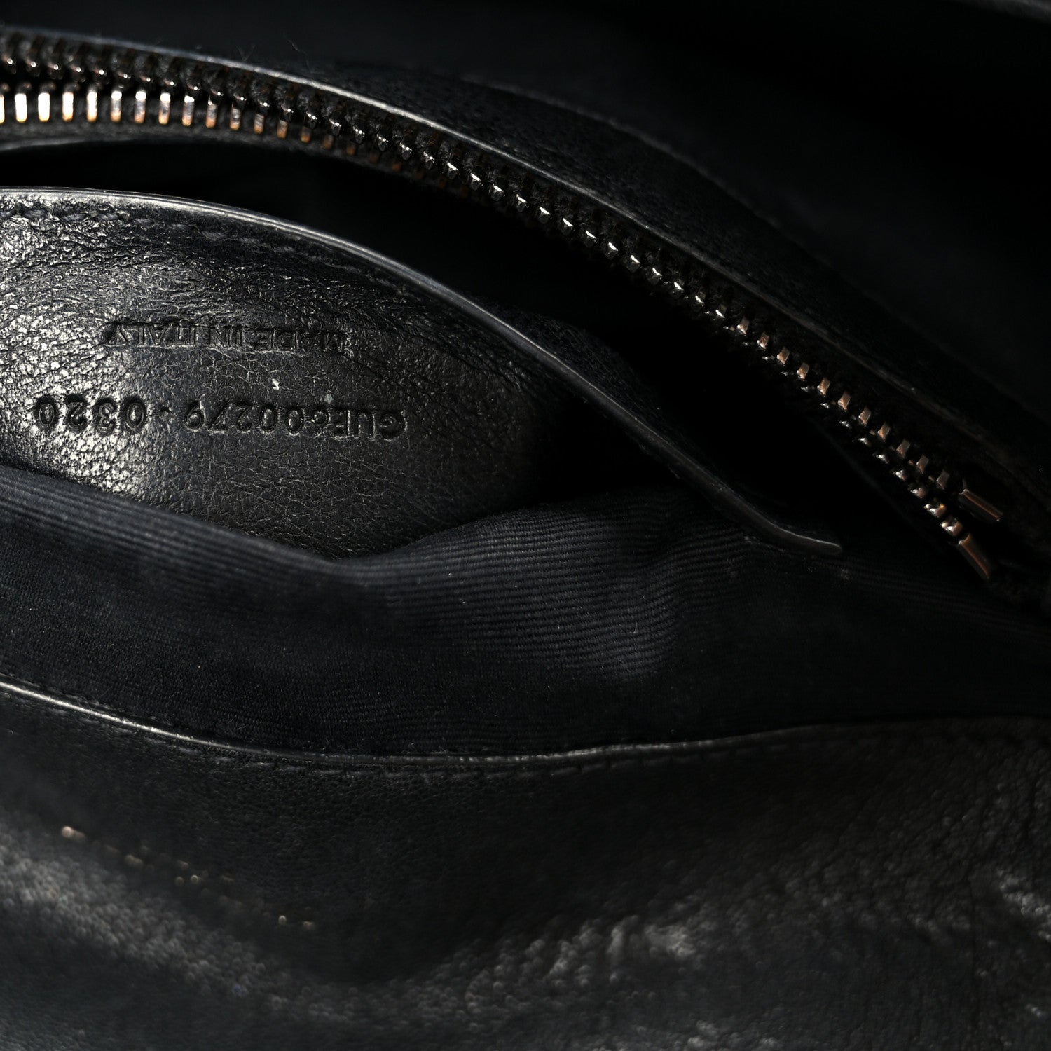 Saint Laurent Sheepskin Matelasse Chevron Monogram Monochrome Medium College Bag Black 7 of 11