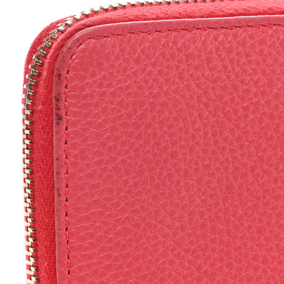 Mulberry Small Classic Grain Compact Zip Wallet Deep Pink 8 of 11