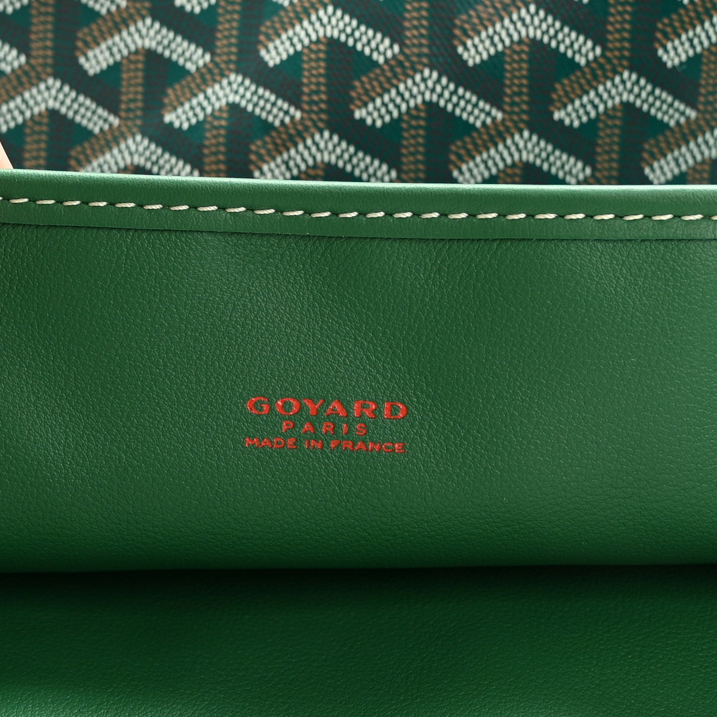 Goyardine Reversible Anjou GM Green