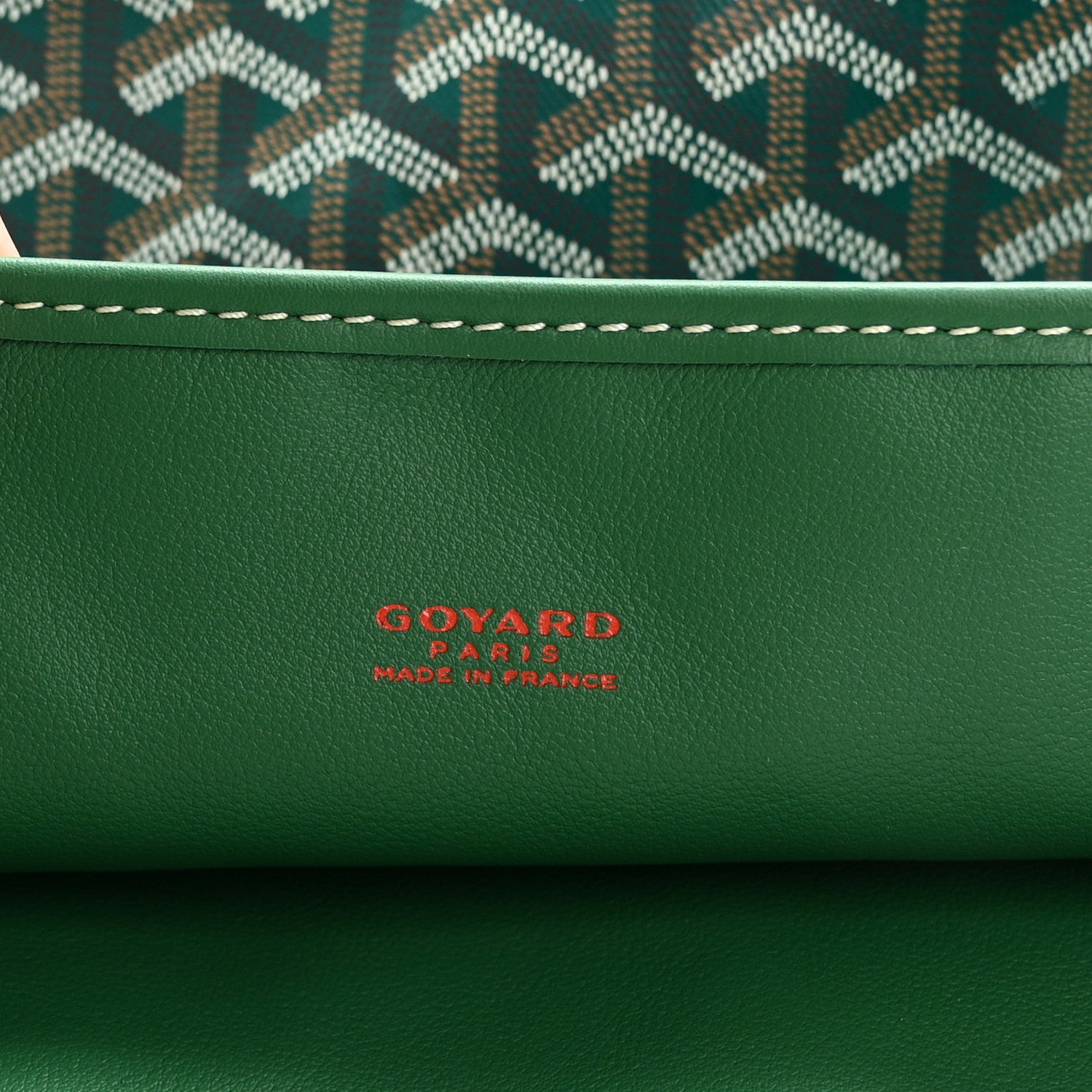 Goyard Goyardine Reversible Anjou GM Green 11 of 19