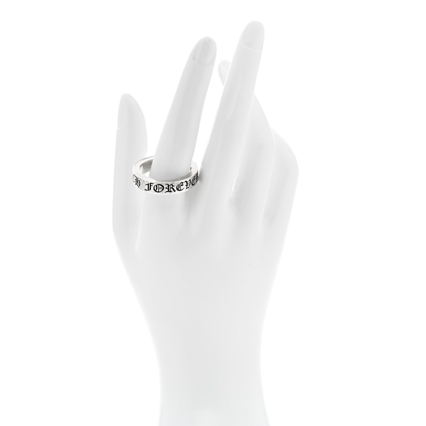 Sterling Silver Cross CH Forever Spacer Ring 69 12.5