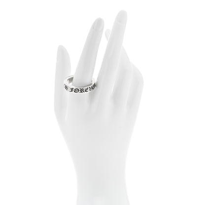 Chrome Hearts Sterling Silver Cross CH Forever Spacer Ring 69 12.5 2 of 5