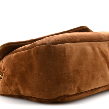 Saint Laurent Suede Large Calypso Caramel Cognac 9 of 10