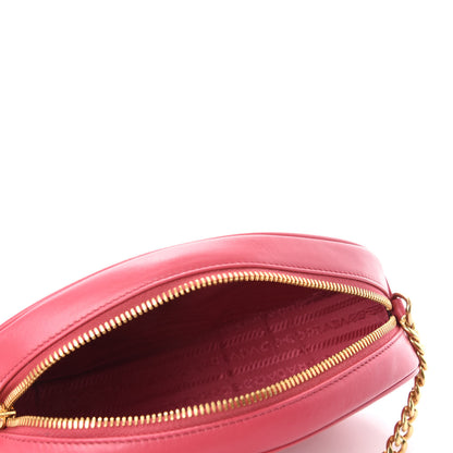 Prada Soft Calfskin Impunture Diagramme Chain Crossbody Peonia 5 of 10
