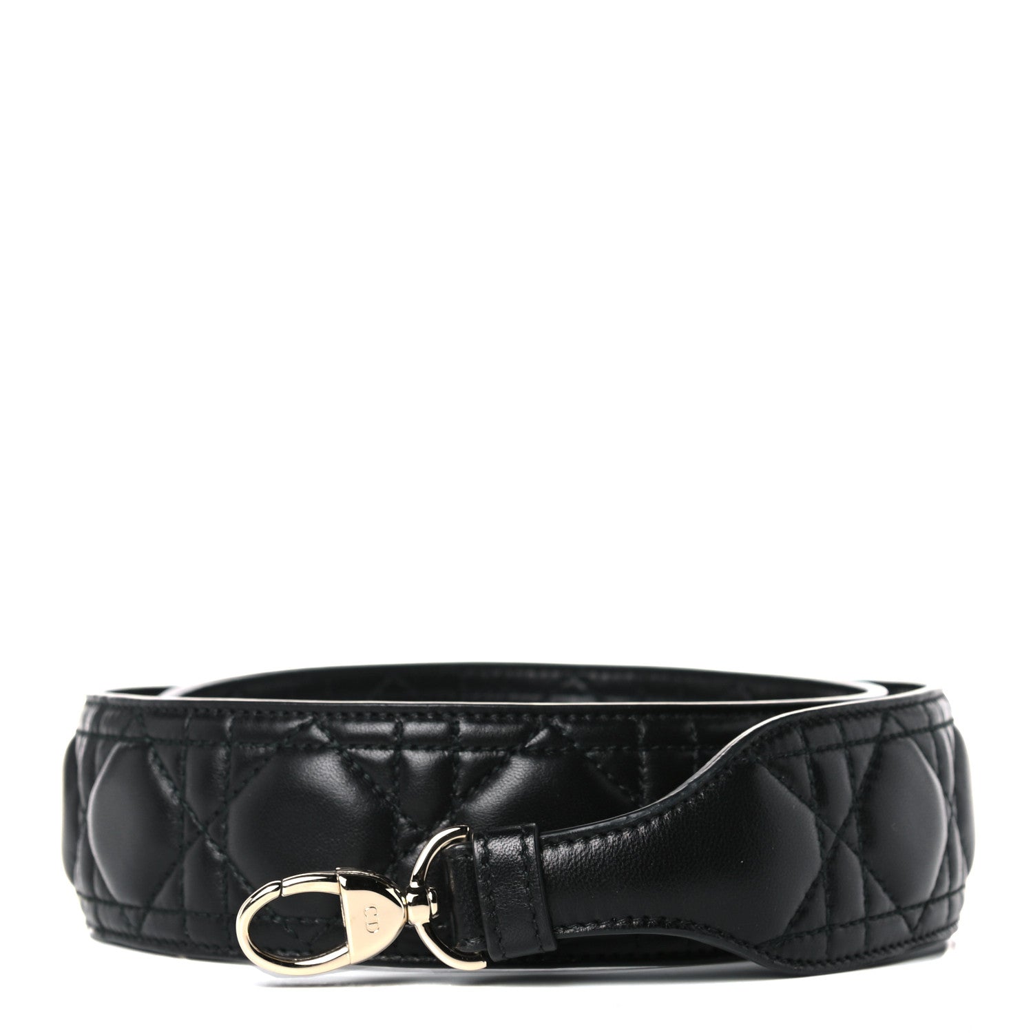 Christian Dior Lambskin Cannage Shoulder Strap Black 1 of 4