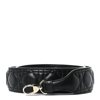 Christian Dior Lambskin Cannage Shoulder Strap Black 1 of 4
