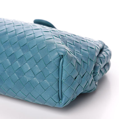 Bottega Veneta Nappa Intrecciato The Lauren 1980 Clutch Aqua 10 of 10