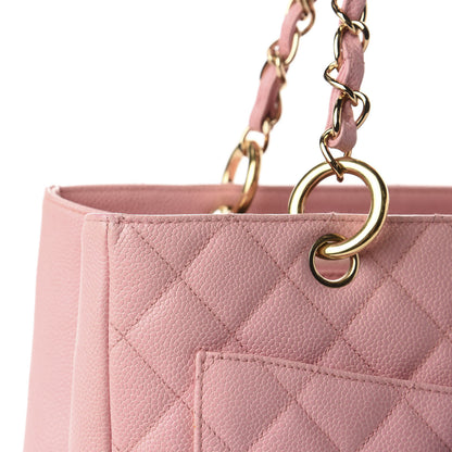 Chanel Caviar Quilted Grand Shopping Tote GST Pink 14 of 16