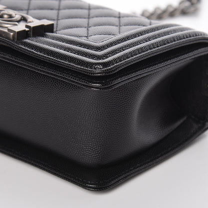 Chanel Caviar Quilted Small Boy Flap Black 9 of 11