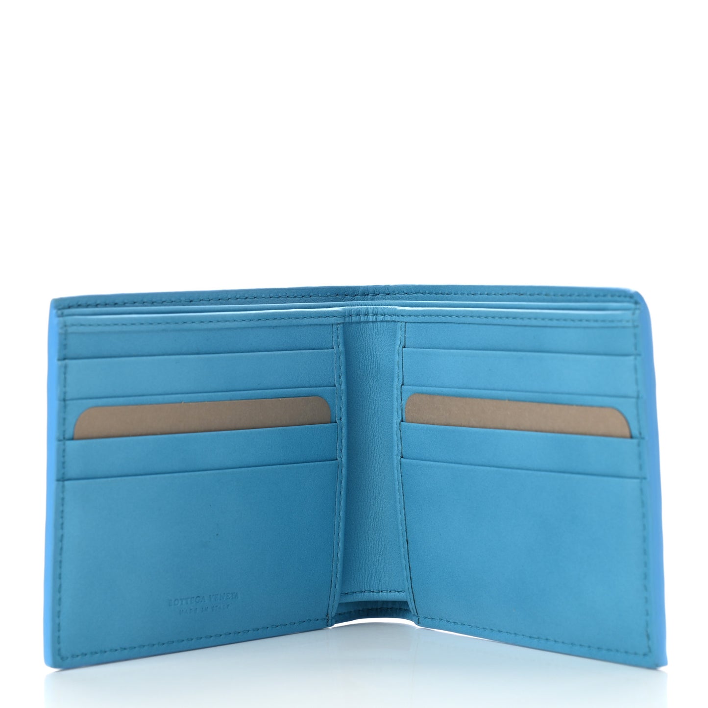Nappa Intrecciato Bifold Wallet Sky Blue