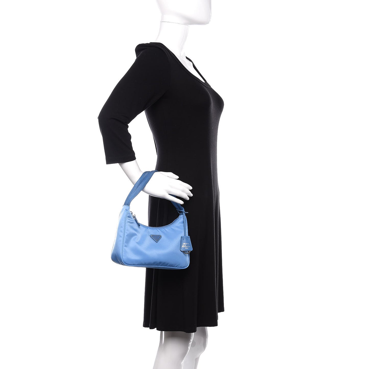Re-Nylon Saffiano Mini Re-Edition 2000 Bag Pervinca
