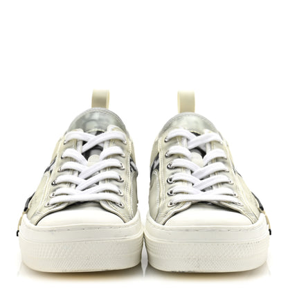 Christian Dior Technical Canvas Oblique B23 Low Top Sneaker 39 White Black 3 of 8