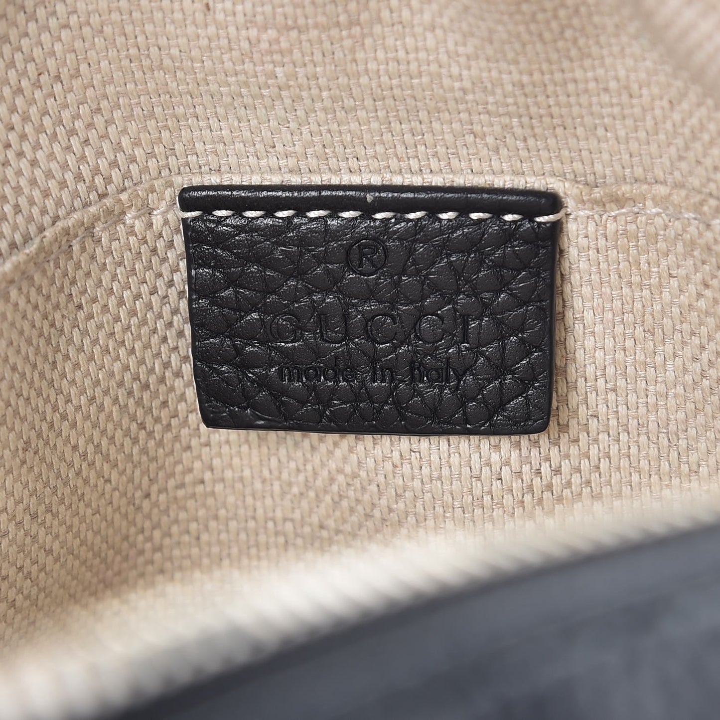 Pebbled Calfskin Small Soho Disco Bag Black