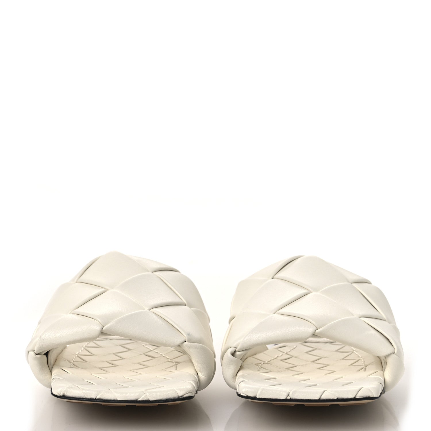 Bottega Veneta Nappa Maxi Intrecciato Lido Flat Sandals 37 Wax 3 of 11