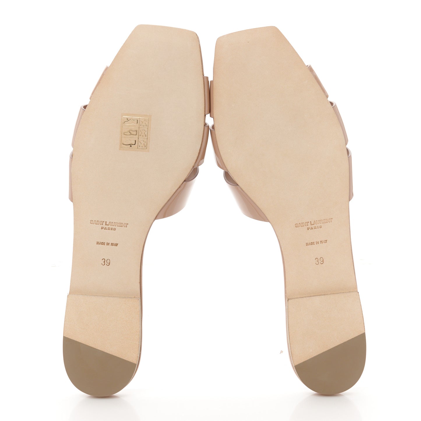 Patent Tribute 05 Slide Sandals 39 Nude
