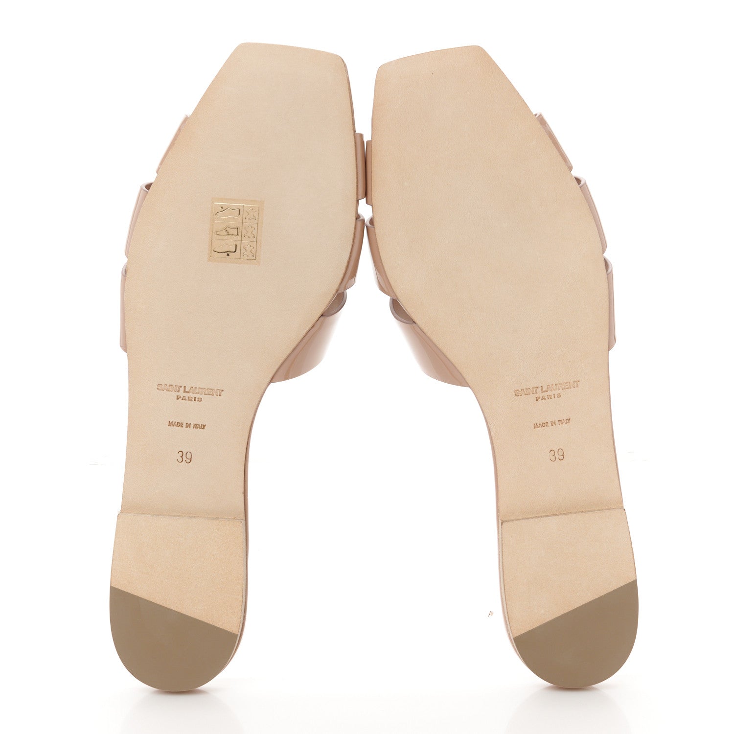 Saint Laurent Patent Tribute 05 Slide Sandals 39 Nude 6 of 9