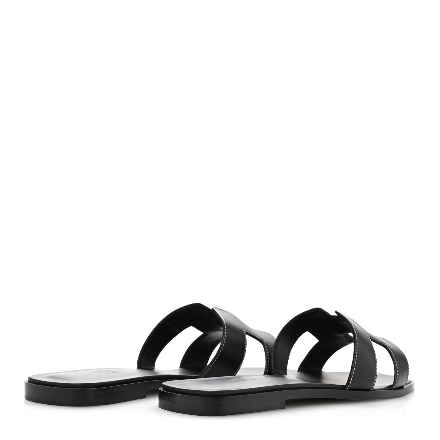 Box Calfskin Oran Sandals 41 Black