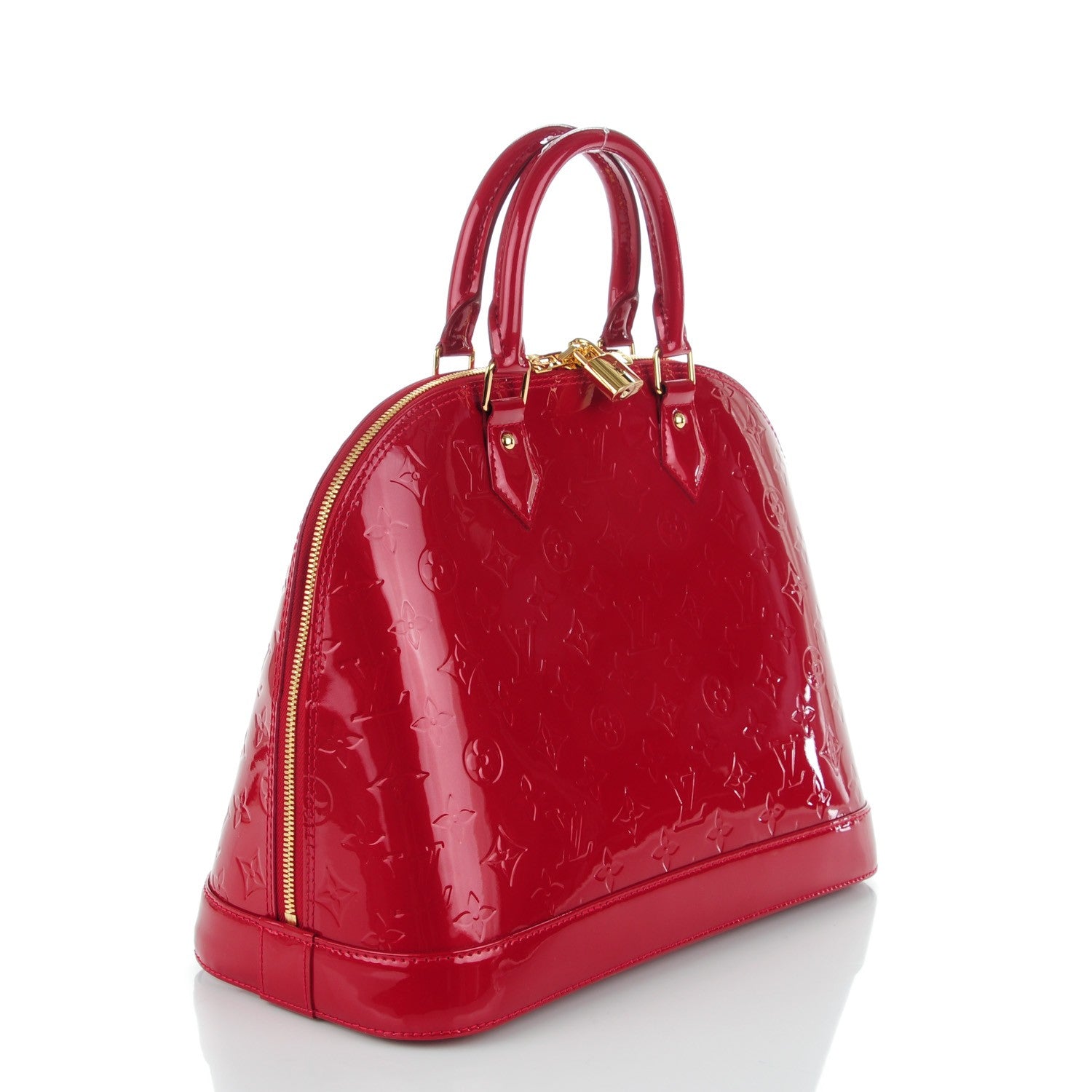 Louis Vuitton Vernis Alma MM Pomme D'Amour 3 of 8