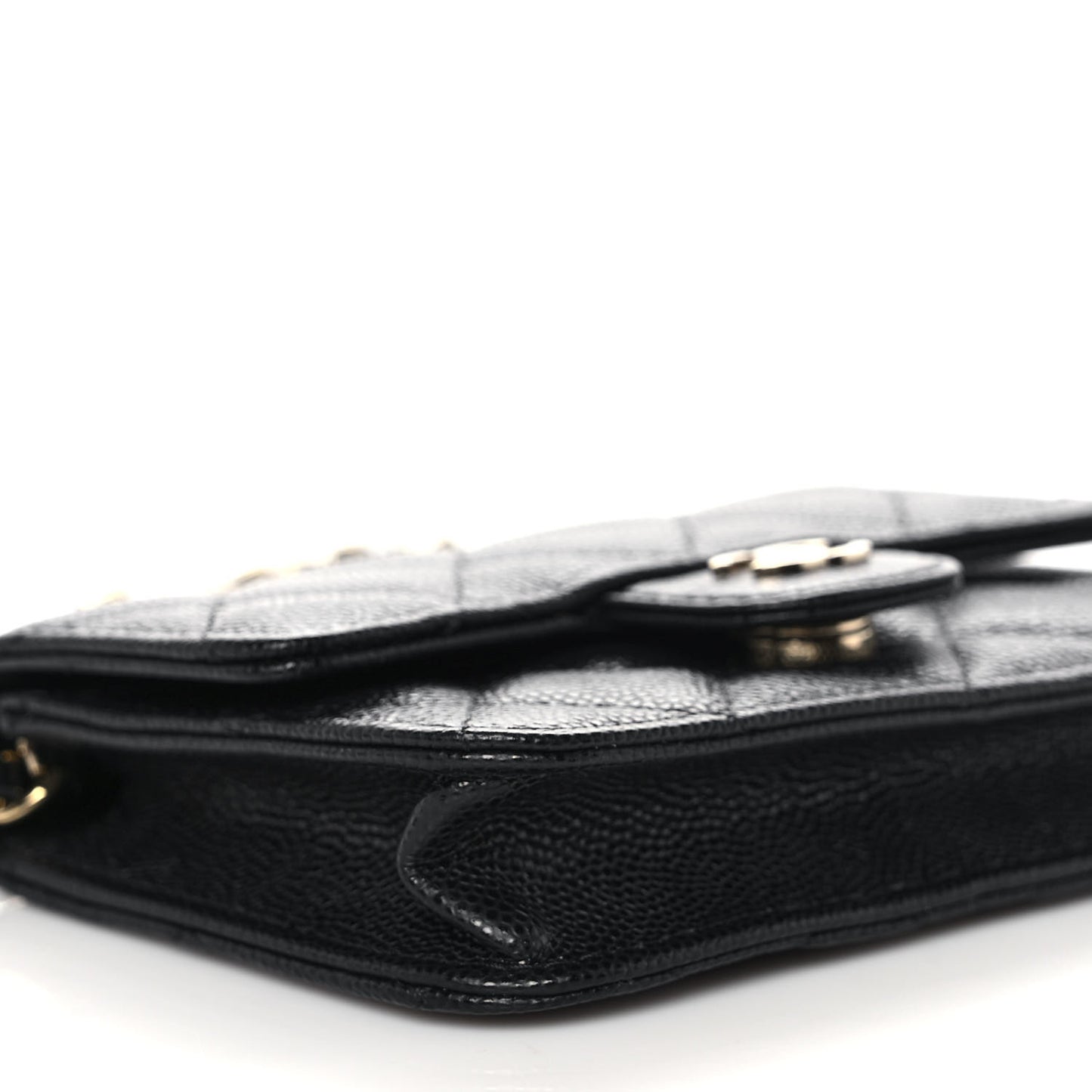 Caviar Quilted Mini Chain Bag Black