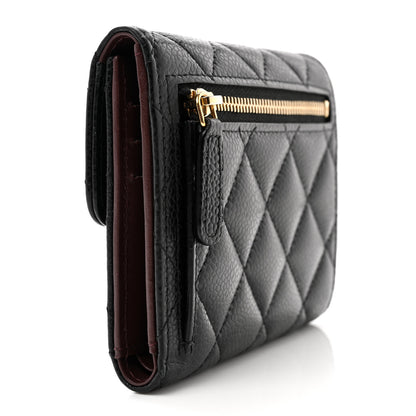 Chanel Caviar Quilted Compact Flap Wallet Black 3 of 10