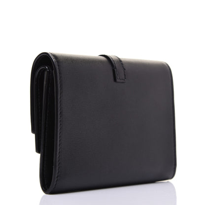 Saint Laurent Smooth Calfskin Monogram Small Sulpice Wallet Black 3 of 13
