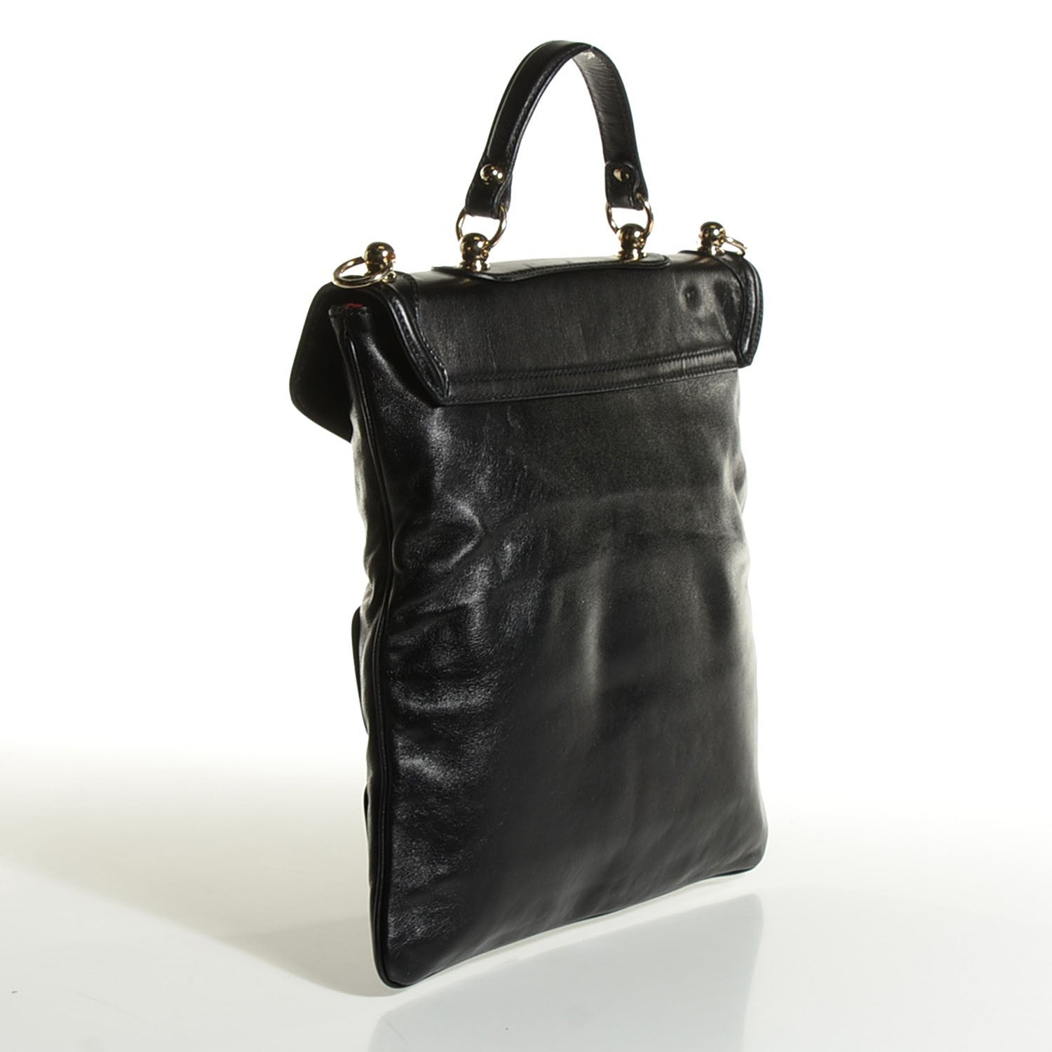 Gucci Calfskin Britt Messenger Bag Black 3 of 7