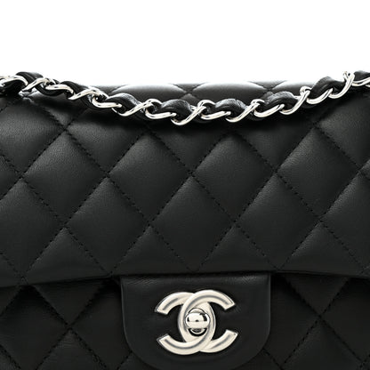 Chanel Lambskin Quilted Small Double Flap Black 8 of 11