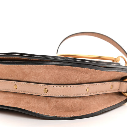 Chloe Calfskin Suede Small Nile Bracelet Bag Biscotti Beige 6 of 13