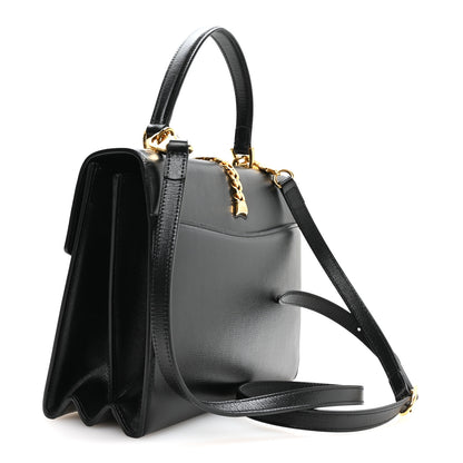 Gucci Azalea Calfskin Small Sylvie 1969 Top Handle Bag Black 3 of 10