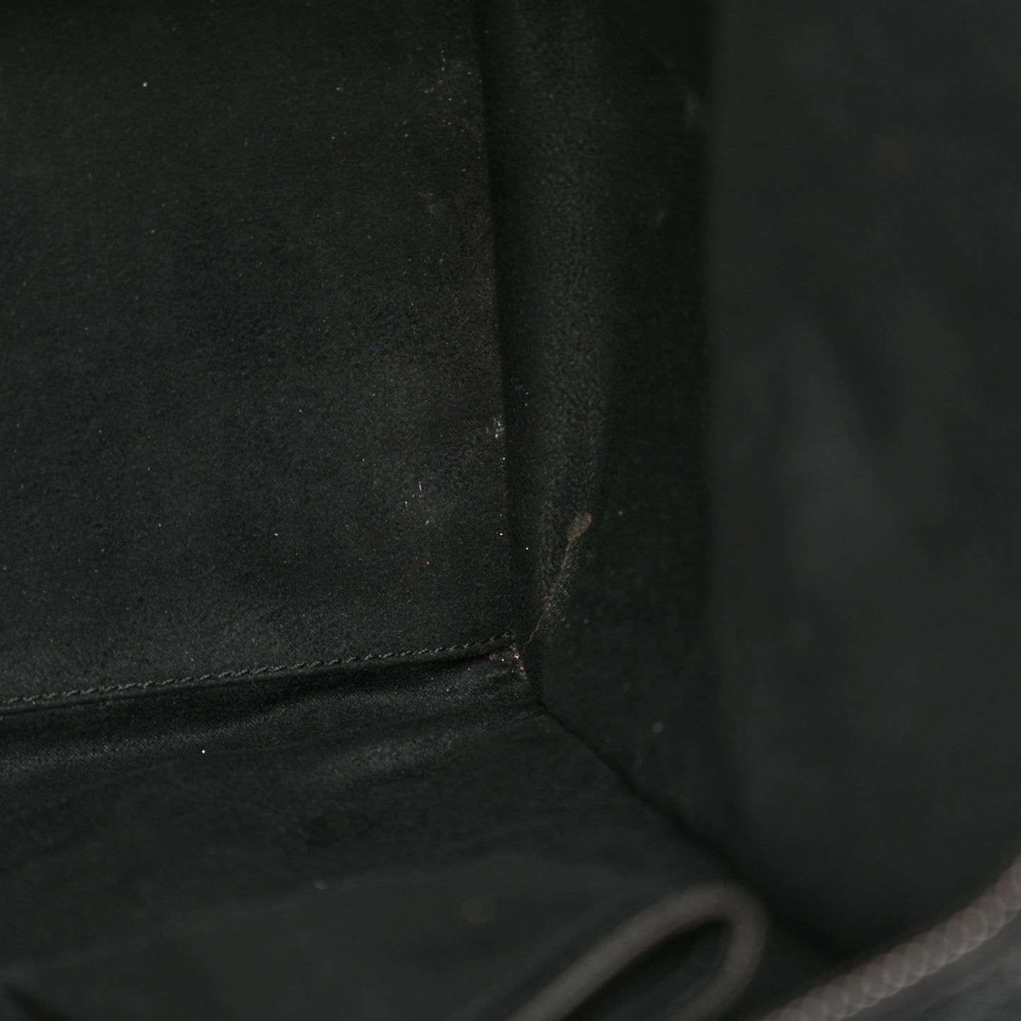 Drummed Calfskin Mini Luggage Black