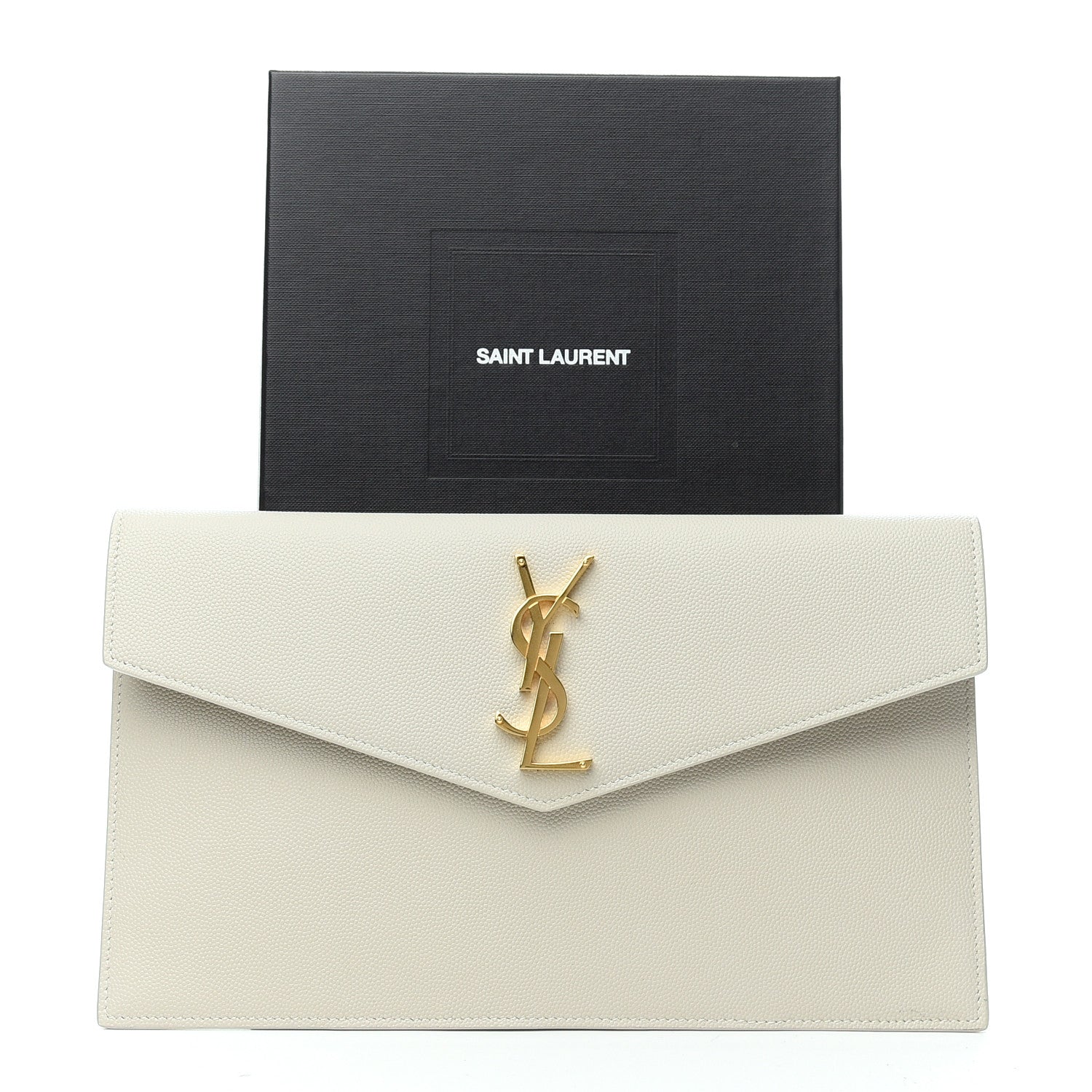 Saint Laurent Grain De Poudre Uptown Pouch Crema Soft 7 of 7