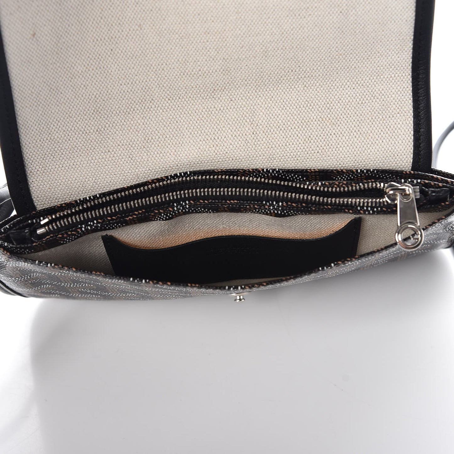 Goyardine Plumet Wallet Clutch Black