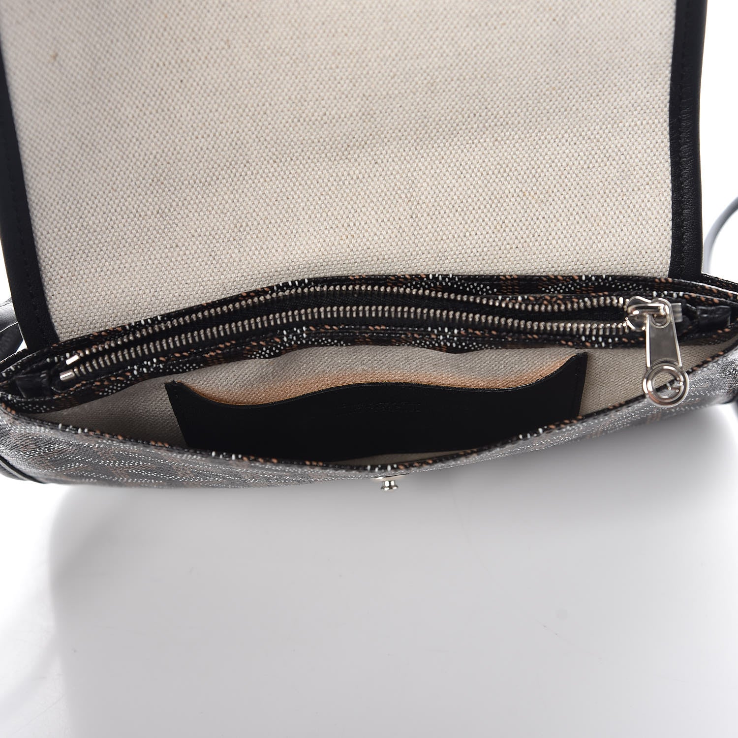 Goyard Goyardine Plumet Wallet Clutch Black 6 of 7